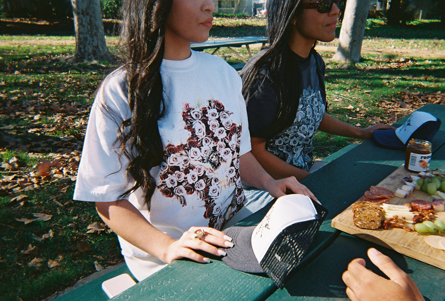 Flower Cross Tee (White)