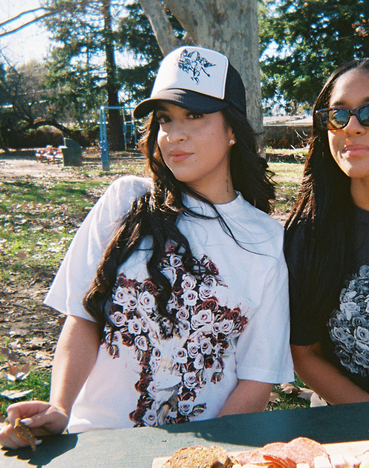 Angel Trucker Hat (Black)