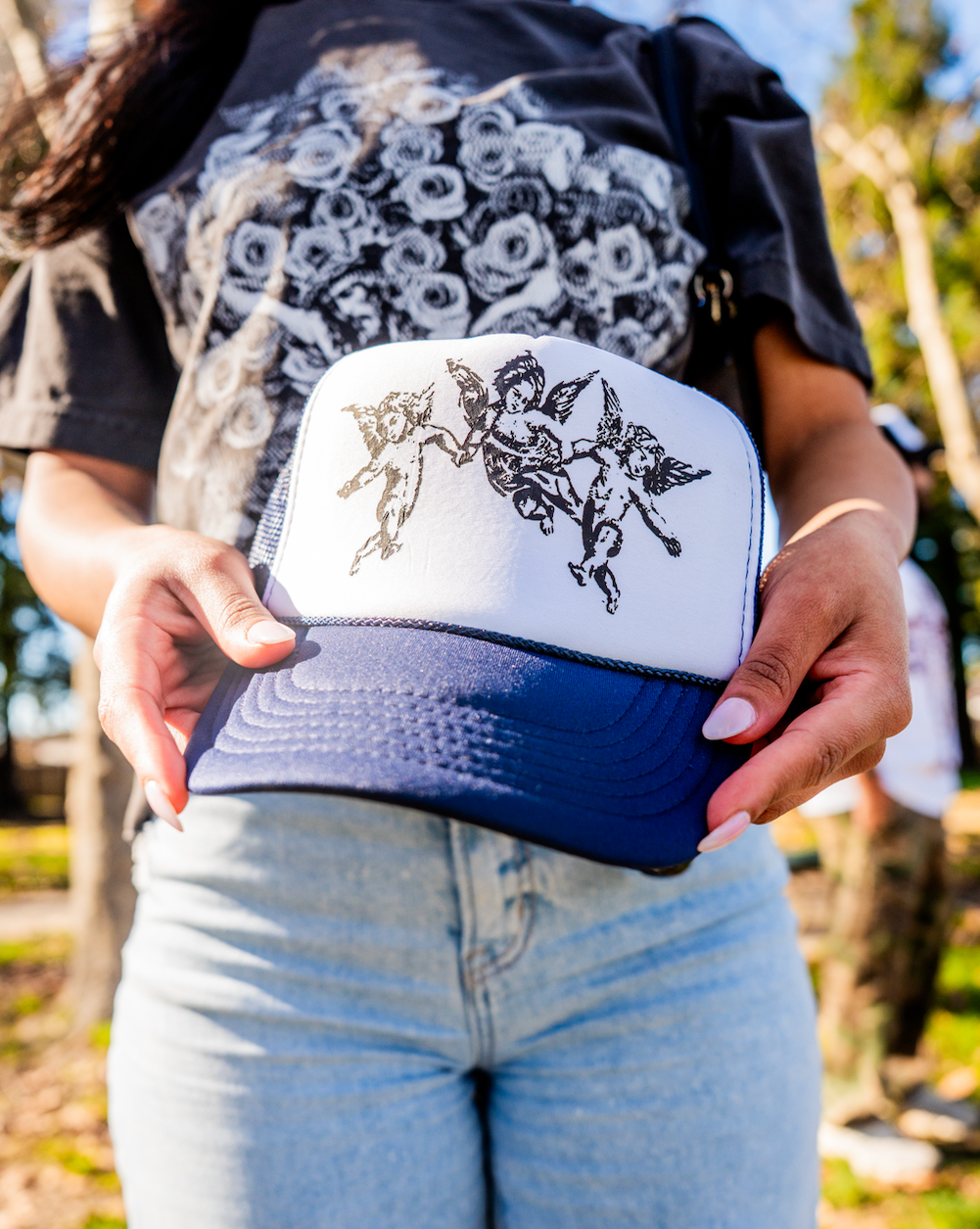 Angel Trucker Hat (Navy)