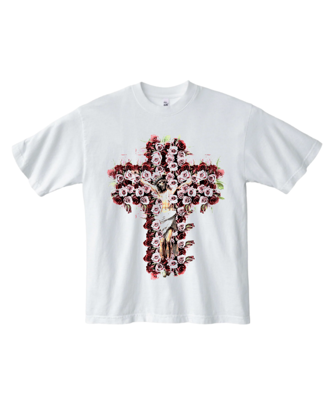 Flower Cross Tee (White)