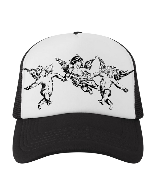 Angel Trucker Hat (Black)