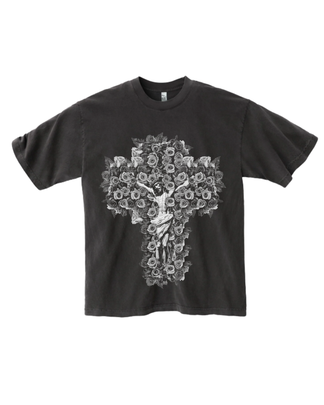 Flower Cross Tee (Vintage Black)